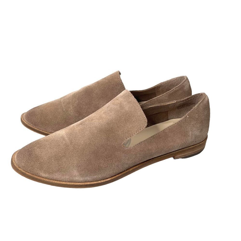 Levity suede Carla loafers flats Sz 6.5 neutral brown very soft